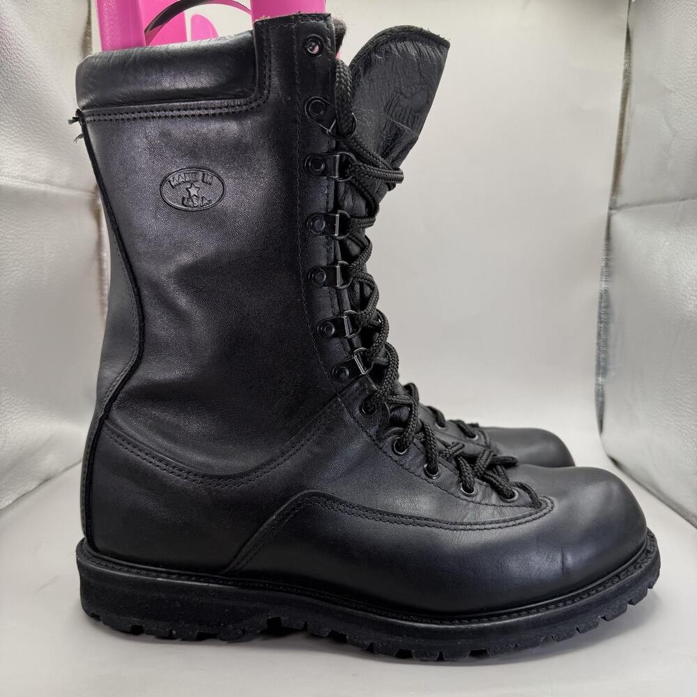 Matterhorn 1949 Leather Combat Insulated Boots Mens US 10.5 M Black Made In USA